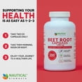 thumbnail image 6 of Beet Root Capsules - 1200mg Per Serving of Beet Supplement - 200 Beet Root Powder Capsules, 6 of 10