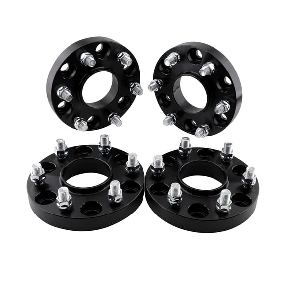 4pcs 6x5.5/6x139.7 Wheel Spacers 1" Compatible for Chevy Silverado 1500 GMC Sierra 1500 New Models, 78.1mm Hub Bore 6 Lugs M14x1.5 Hubring Spacer for Tahoe Suburban Avalanche Yukon Escalade