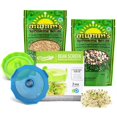 thumbnail image 1 of Masontops Kit de cultivo de brotes de frijol - Tapas de brotes y mezclas de brotes Kit de cultivo de microgreens - Kit de brotes Tapa de colador de tarro de masón de boca ancha, 1 of 5