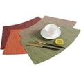 thumbnail image 4 of LINLIN Wedge Placemats, 4Pcs Fan Shaped PVC Washable Placemats for Dining Table Mat Non-Slip Placemat Set in Kitchen Accessories, 4 of 7