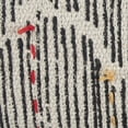 thumbnail image 5 of Black White Kantha Stitch and Knots Throw Pillow, 5 of 5