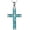 B-Turquoise, variant on ONEFINITY Religious Cross Pendant Necklace Sterling Silver Origami Cross Pendant Gifts for Women Men Jewelry