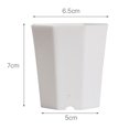 thumbnail image 2 of 10pcs Small Plastic Succulent Flower Pot Octagonal Plant Planter with Drain Hole Home Office, 2 of 7