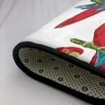 thumbnail image 5 of Red Macaw Parrot On Branch Shaggy Area Rug, Rugs for Living Room Bedroom Non Slip Door Mat Indoor Carpet Machine Washable Nursery Home Decor Floor Mats for Entryway 60x39in-#, 5 of 5