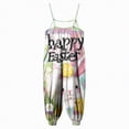 thumbnail image 6 of mgoYE Girls Clothes Size 6 Easter Day Outfit for Toddler Girls Jumpsuit Romper Spring Summer Outfit with Pockets(Light Yellow,3-4 Years), 6 of 6