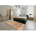 thumbnail image 4 of Ahgly Company Indoor Rectangle Abstract Chocolate Brown Abstract Area Rugs, 7' x 10', 4 of 6