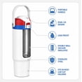 thumbnail image 5 of Ozark Trail 30oz Vacuum-Insulated Stainless Steel Dual Lid Insulated Tumbler, Double Wall Vacuum Insulated Travel Tumbler with Sip & Chug Lid, Patriotic White, 5 of 10