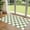 Checkered - Green / White, variant on Christmas 3x5 Entry Rug - Small Washable Indoor Outdoor Mats for Front Door Non-Slip Porch Rug Holiday Tartan Plaid Throw Rugs for Living Room Bedroom Entryway Kitchen Office Porch Decor
