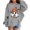 Grey, variant on Kids' Pullover Hoodie Casual Loose Cute Print Long Sleeve Hoodie Sport Fall Winter Clothes Size 11-12T ,Black