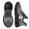 thumbnail image 1 of Zapatos planos con estampado de huellas de perro para mujer, zapatillas transpirables suaves con cordones, zapatos casuales de plataforma, 1 of 6