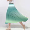 thumbnail image 2 of ameIAEA Women A-Line High Waist Midi Skirt Color Block Ruffle Flowy Skirts 2024 Fall Trendy Skirt, 2 of 6