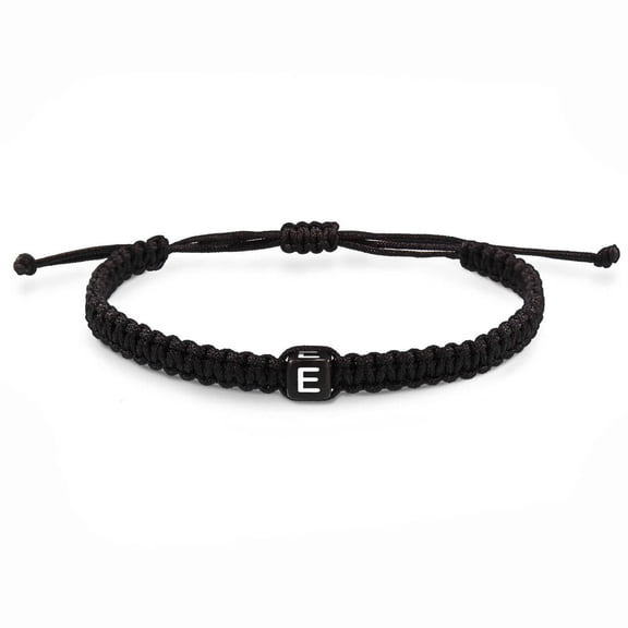 DESIGNICE 2026 New Bracelets for Women Fashionable Woven Bracelet Jewelry for Women 26 Letter Square Design Charm Bracelet E