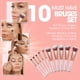 thumbnail image 2 of Set de brochas de maquillaje Kabuki Lamora, 10 unidades, cerdas sintéticas, 2 of 8