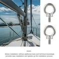 thumbnail image 1 of Mobutofu 5Set Eye Nuts Stainless Steel Lifting Eye Nut Silver Disassembling Steel Chains, 1 of 4