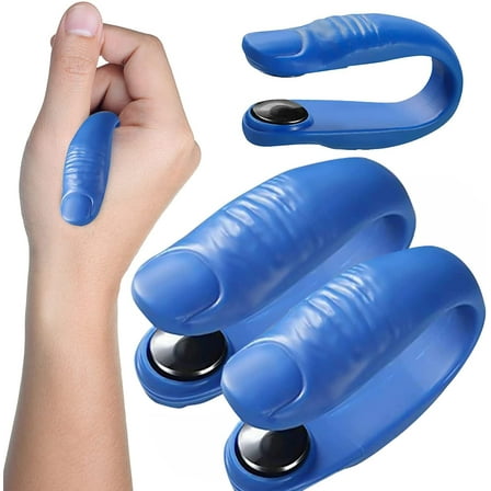 2 Pack Headache Relief Wearable Natural Drug Free Headache Relief Device Acupressure Hand Pressure Point Clip for Migraine Tension Anxiety Pain Relief Stress Alleviation(Blue)