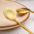 thumbnail image 4 of Flower Spoon Coffee Teaspoon Set Stainless Steel Tableware Creative Sugar Spoon Tea Spoon Stir Bar Spoon Stirring Spoon,Different Patterns (Gold), 4 of 5