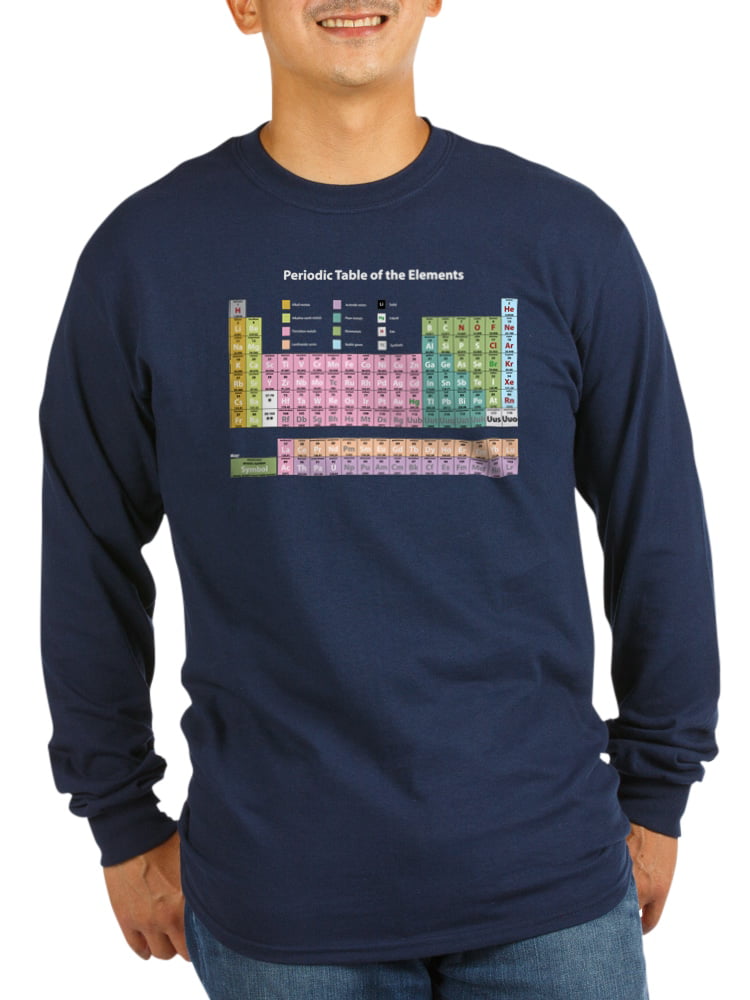 Colorful Periodic Table Unisex Cotton Long Sleeve T-Shirt CafePress 