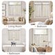 thumbnail image 5 of Cortinas de Cocina Jinchan Flecha Boho de Lino 90 cm de Largo 2 Paneles, 5 of 9