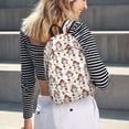 thumbnail image 5 of Vsdgher Merry Christmas Santa Print Canvas Backpack Travel Rucksack Unisex Knapsack 15.7/17.7Inch Laptop Backpack for Work,College-Small, 5 of 5
