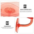 thumbnail image 3 of Niceauty Watermelon Red Wall Mount Soap Holder with Drainage for Bathroom Shower, 3 of 8
