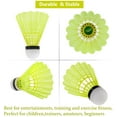 thumbnail image 2 of 12-Pack Advanced Nylon Feather Shuttlecocks,77 Grains-High Speed Badminton Balls with Great Stability and Durability,Indoor Outdoor Sports Hight Speed Training Badminton Birdies, 2 of 7