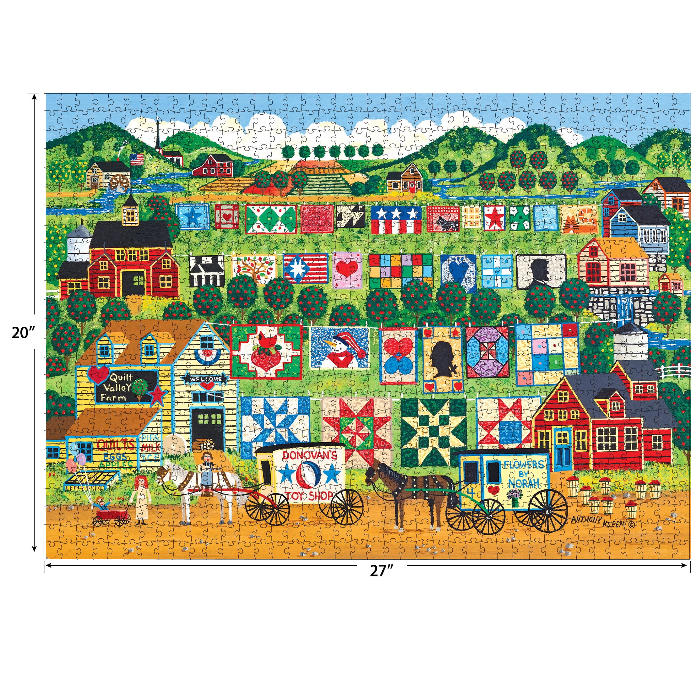 Home Country - Quilt Valley Farm 1000 Pieces, Jigsaw Puzzle