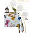thumbnail image 5 of Cute Butterfly Dragonfly Suqare Tablecloth - 60 x 60 Inch, Farmhouse Botanical Floral Blue Waterproof & StainResistant Tablecloth, Washable Oil-proof Table Cover for Dining/Party/Wedding/Buffet, 5 of 9