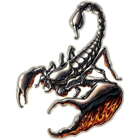 Scorpion  [3 Pack] of Vinyl Decal Stickers | 5" | Indoor/Outdoor | Funny decoration for Laptop, Car, Garage , Bedroom, Offices | SignMission
