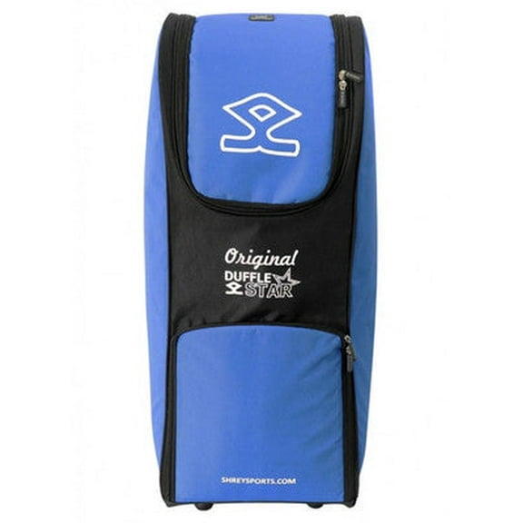 Shrey Star Duffle Wheelie Cricket Kit Bag - Black/Blue