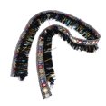 thumbnail image 4 of 1 Yard Cinta de Jarquard con Franjas Coloridas Ribete de Costura Apliques Estilo Negro Sunnimix Ribete de jacquard, 4 of 7