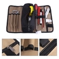 thumbnail image 3 of Tool Roll Bag,36 x 25cm Durable Waterproof Canvas Electrician Roll Up, Hardware Tools Storage Bag, 3 of 9
