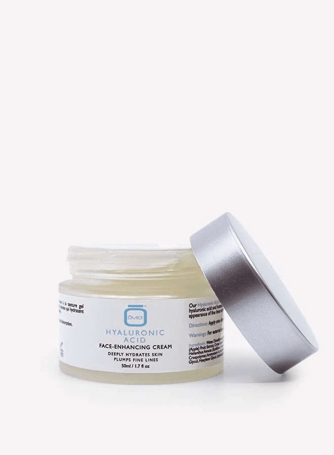 Omic+ Brightening Hyaluronic Acid Face Enhancing Cream - 50ml / 1.7 Fl Oz for All Skin Types with Hydration