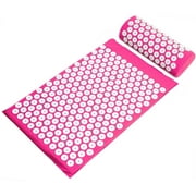 NSPIRE FIT Acupressure Mat and Pillow Set for Back and Neck Pain Relief and Muscle Relaxation Massage