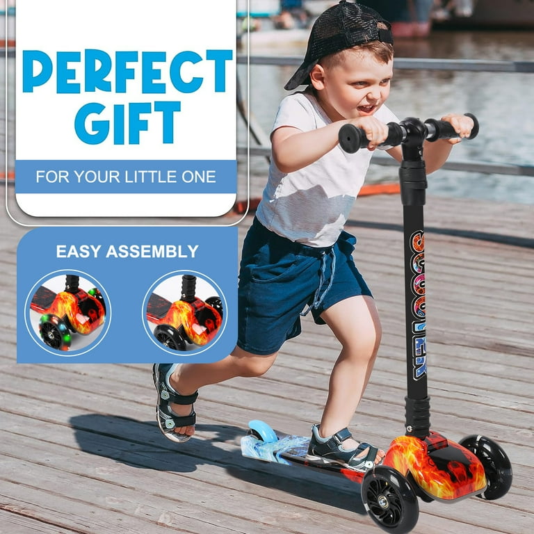 ◆ Happy Lucky  ③ Amazon.com: Roller Derby 3-Wheel Scooter with Lightup Wheels