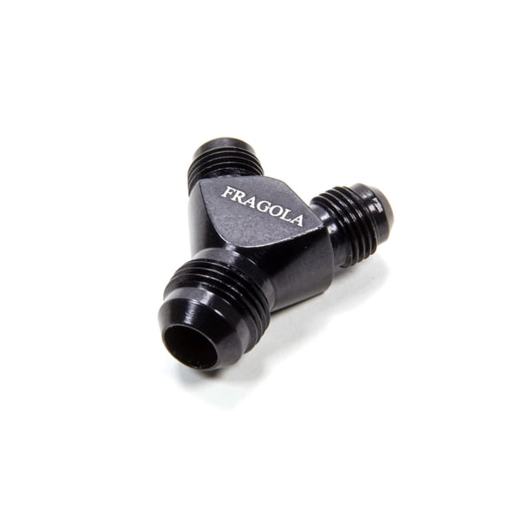 8an Y-Male Fitting w/ Dual 6an outlets Black