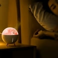 thumbnail image 4 of Meitianfacai Space Flower Humidifier Small Portable Color Mood Night Light Silent Two Speed Mist Humidification Skin Care Moisturizing Instrument Immortal Flower Timed Vaporisateur, Pink, 4 of 8