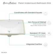 Plaisir 18.5 Rectangular Under-Mount Bathroom Sink