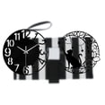 thumbnail image 2 of Reloj de pared redondo silencioso con diseño de grande, reloj decorativo sencillo para el hogar, la oficina, el hotel, regalos para amantes, 2 of 8