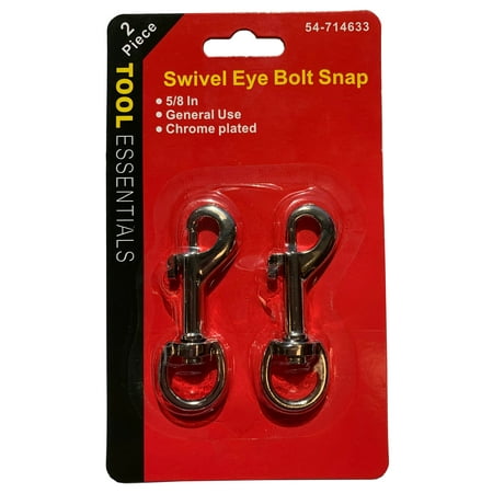 

Tool Essentials 2pc Swivel Eye Snap Hook
