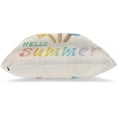 thumbnail image 3 of Summer Pillow Covers 18x18 Set of 2, Popsicle Hello Summer Decorative Throw Pillow Cases Watercolor Yellow Summer Seasonal Linen Decorations for Home Bed Car Summer Decor, 3 of 6