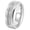 Silver, variant on Stainless Steel 8MM Cubic Zirconia Inlay Rings for Men Comfort Fit Sandblast Finish Wedding Promise Band Jewelry Silver Size 11