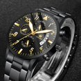 thumbnail image 3 of Reloj de hombre Reloj de acero inoxidable de lujo Calendario/Casual/Negocios/Deportes, 3 of 4