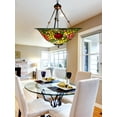 thumbnail image 2 of Dale Tiffany Dark Brown Rose Bush Hanging Fixture, 2 of 3