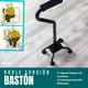 thumbnail image 5 of Bastón de Doble Apoyo Altura Ajustable | 2 Funciones: Apoyo para Incorporarse y Ayuda al Caminar con Base de 4 Patas para Mayor Estabilidad (Negro Mate), 5 of 10