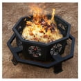 thumbnail image 2 of Verdelxue 35 Inch Octagonal with Cooking Grill,Outdoor Wood Burning for Camping Outside Picnic ,Heavy Duty Firepit for Backyard Garden Patio, 2 of 8