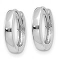 thumbnail image 2 of 14k White Gold Round Hinged Hoop Earrings, 2 of 8