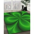 thumbnail image 2 of Ahgly Company Indoor Rectangle Patterned Lime Green Novelty Area Rugs, 5' x 7', 2 of 6