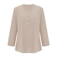 thumbnail image 6 of Premium Cotton Stand Collar Blouse for Women Timeless Wardrobe Essential Rose Gold XL, 6 of 7