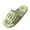 Green, variant on Xfvqtps Shower Shoes for Mens and Womens Couples Slide Strip Hollow Sole Quick Drying Lightweight Non Slip Open Toe Solid Color Indoor Beach PVC Slipper Green