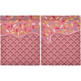 thumbnail image 2 of Coolnut Ice Cream Kitchen Curtains 2 Panels, UV Protected Tier Curtains Half Window Curtains Kitchen Tiers for Guest Room Bathroom Sink Laundry Room Basement,24 x 27 Inch, 2 of 6